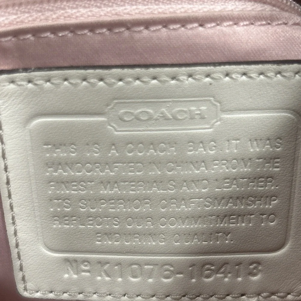Coach Colette Signature Hobo Bag Leather Cream Shoulder Strap Casual Work Travel